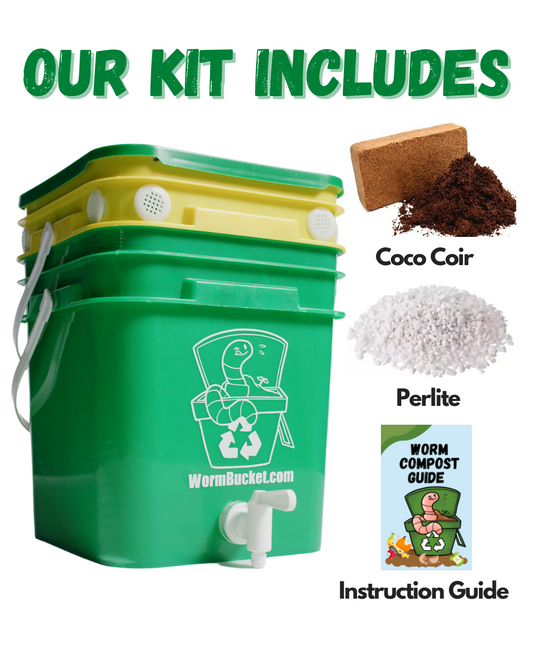 Worm Bucket Indoor Composter for Making Worm Castings and Worm Tea ...